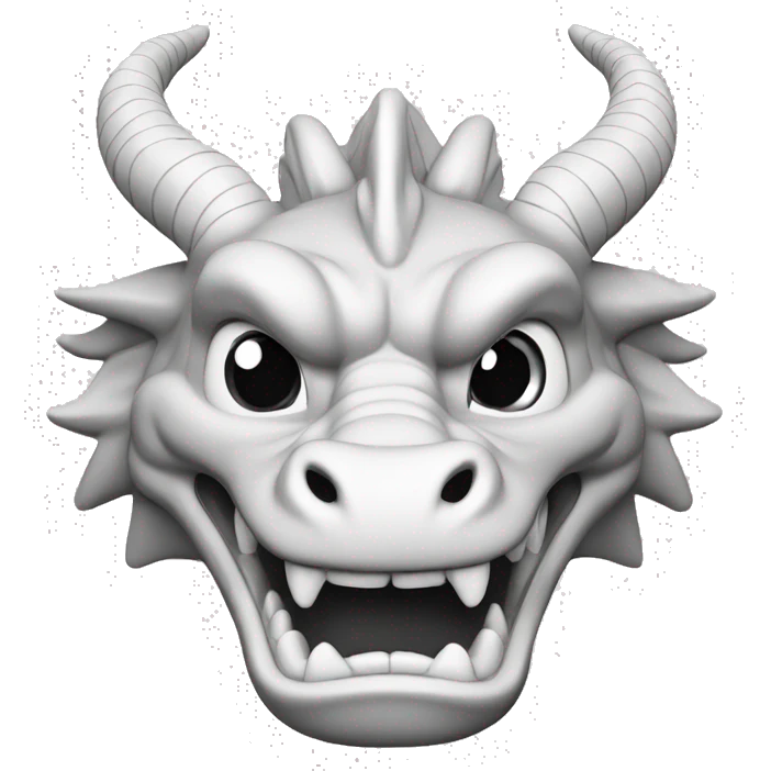 chinese dragon no color emoji
