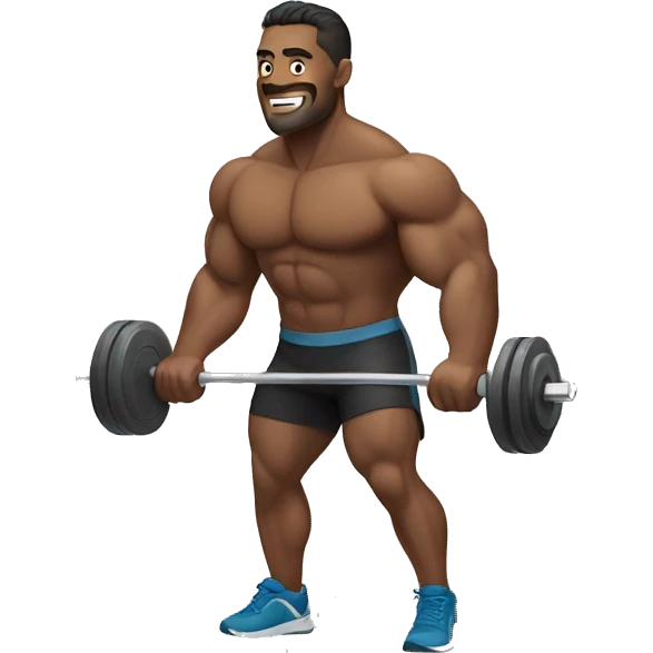 muscular man working out emoji