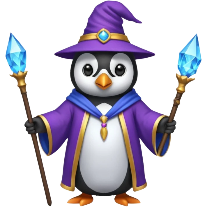 Penguin Wizard emoji