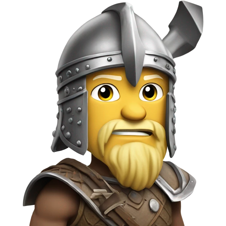 Erling Haaland as a Viking emoji