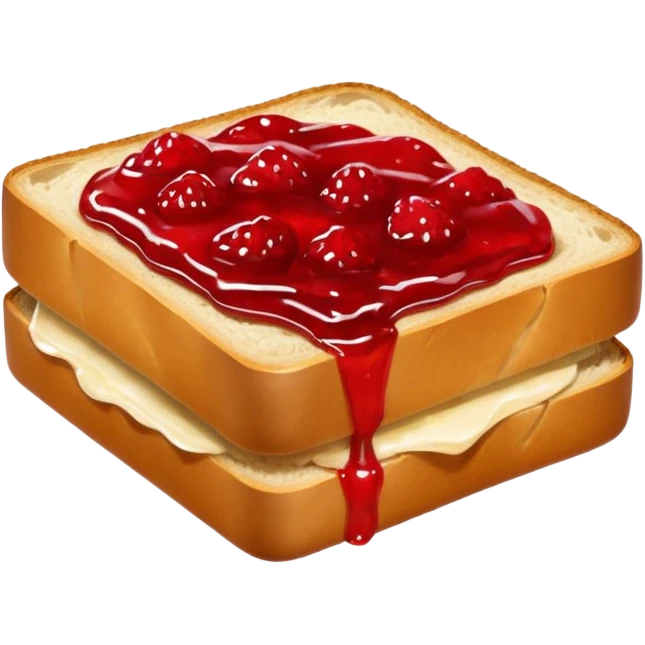 bread with strawberry jam emoji