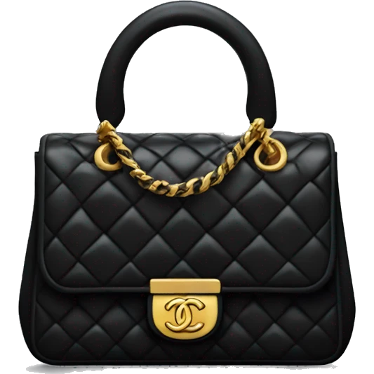 Black Chanel purse emoji