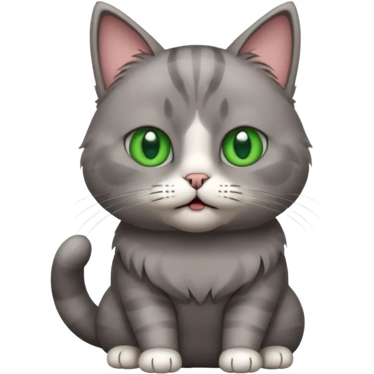 A cat shrugging its shoulders with a baffled expression emoji