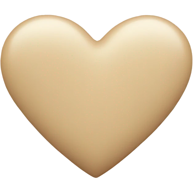  Beige heart emoji