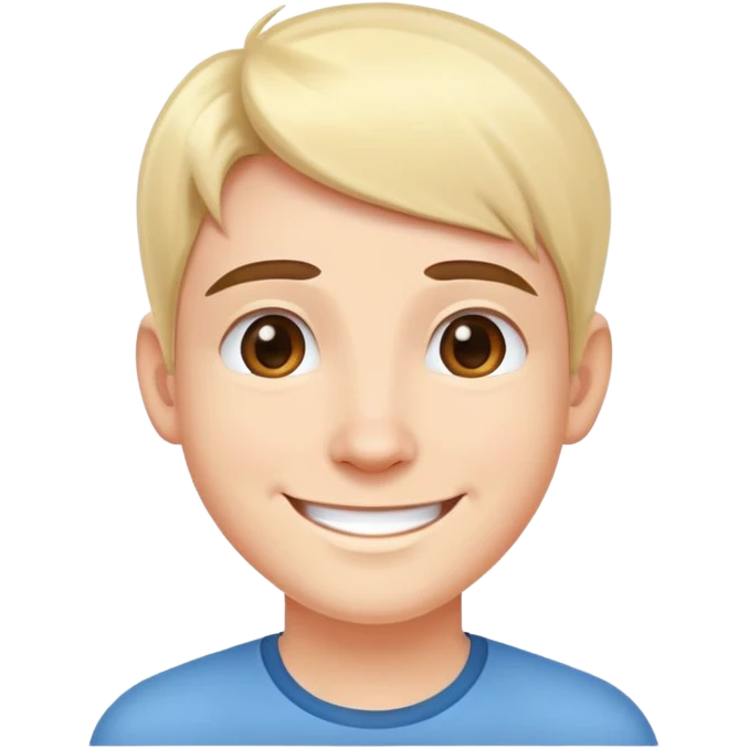 friendly person avatar with a smile emoji