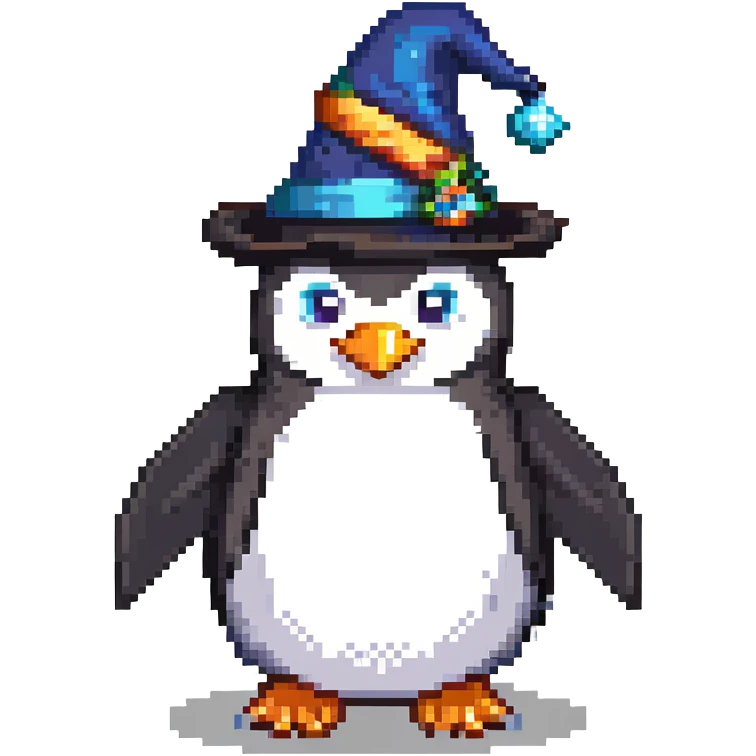 penguin wizard emoji