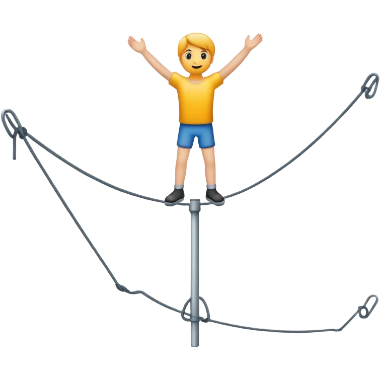 tightrope 
 emoji