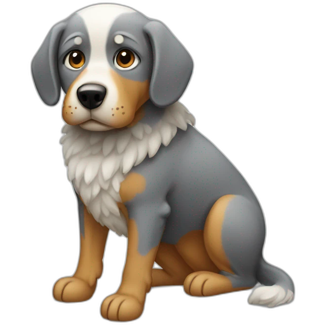 Cold dog emoji