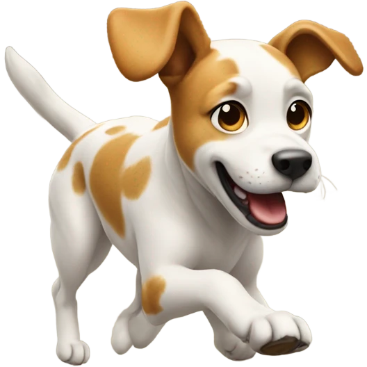 Dog running on its legs emoji