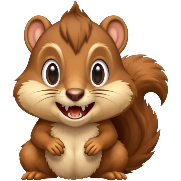 A prehistoric saber-tooth squirrel emoji