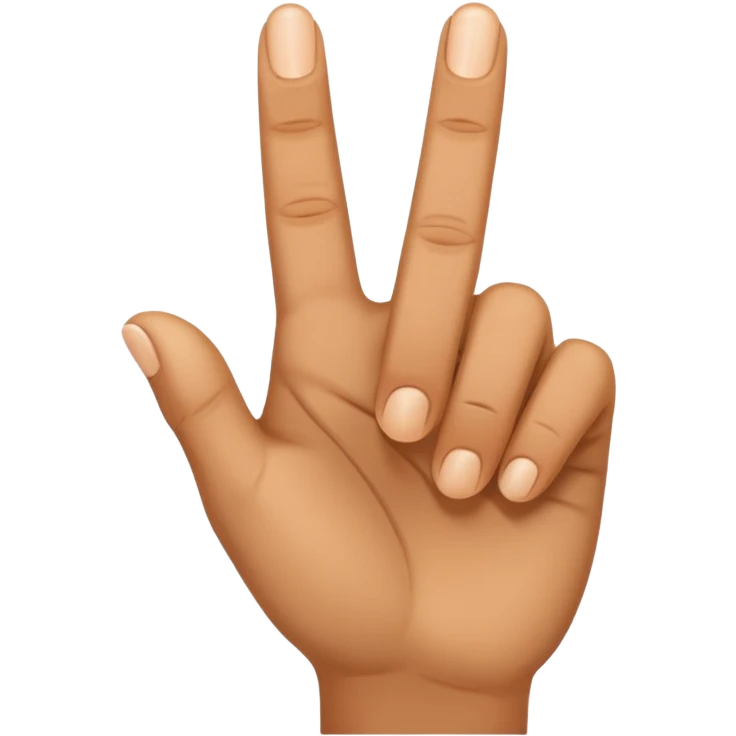 اصبع البنصر موجه نحو الأمام emoji