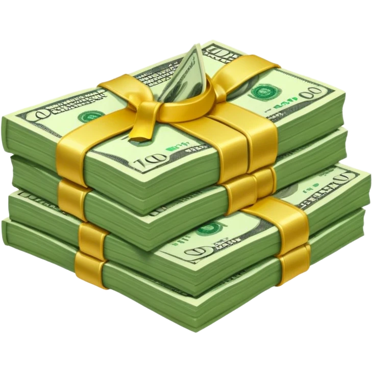 Dollars on bed emoji