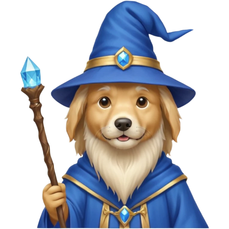 Dog wizard emoji