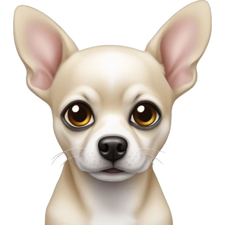 perro chiwawa negro lengua afuera emoji