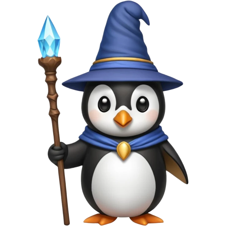 Penguin Wizard emoji