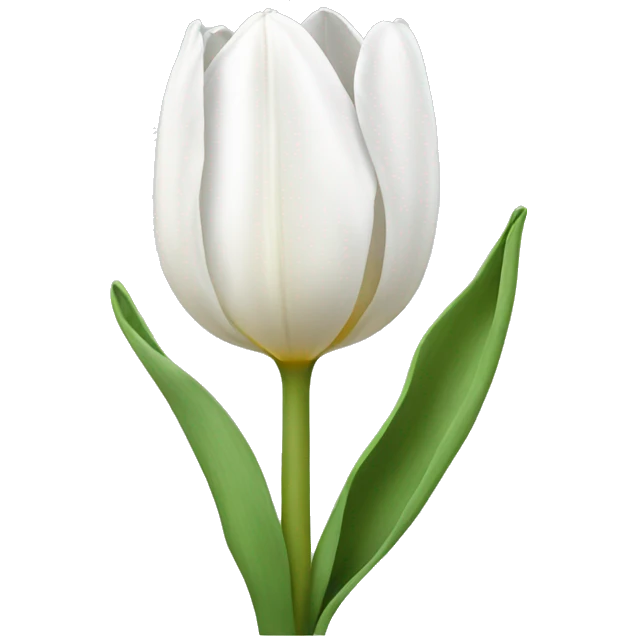 White tulip emoji