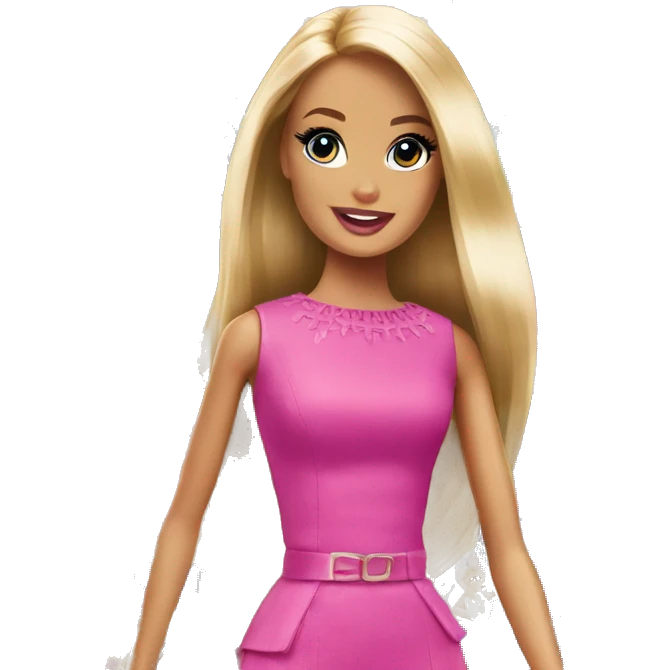 Barbie shopping emoji