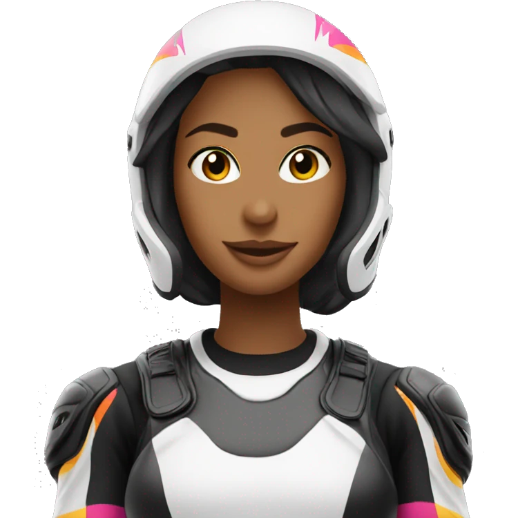 motocross women emoji