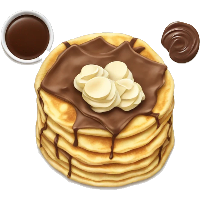 Crêpes with Nutella emoji