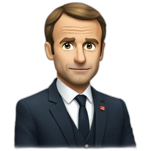 MACRON QUI FUMME emoji