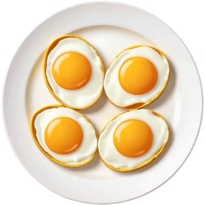 Sunny side Eggs in a plate emoji
