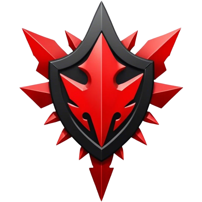 red and black chaos shards legion emblem emoji