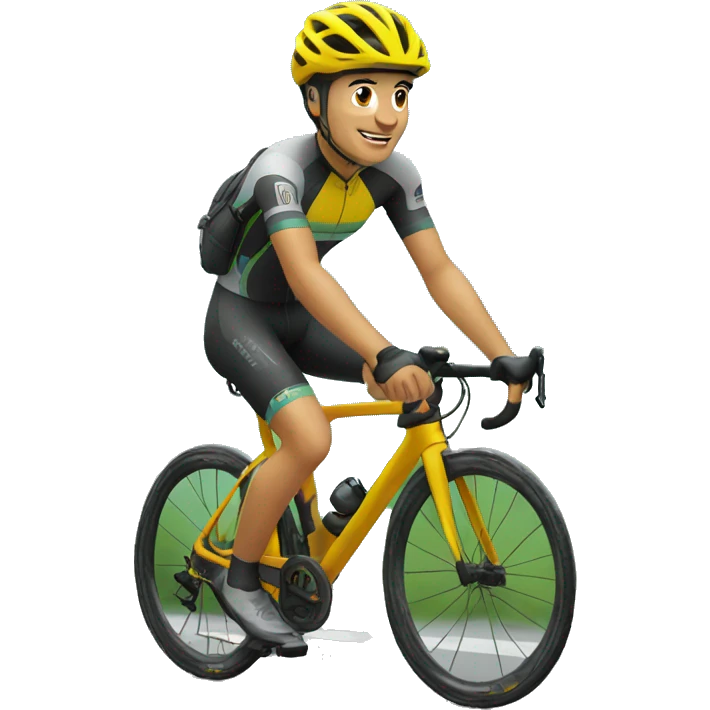 ciclista de montaña emoji