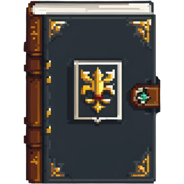 Ancient book with clasp emoji