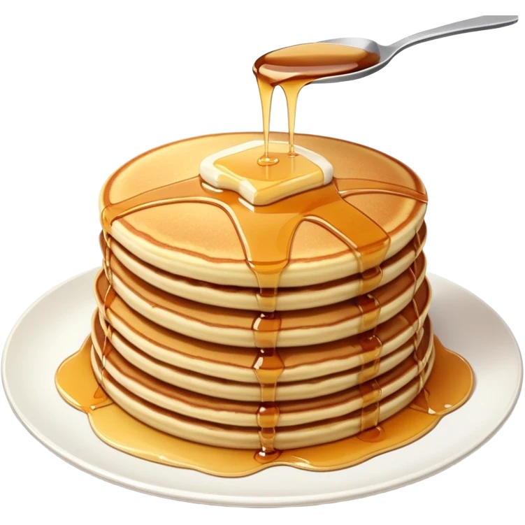 Breakfast text with a Beautiful finished emoji