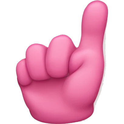 Pink thumb  emoji