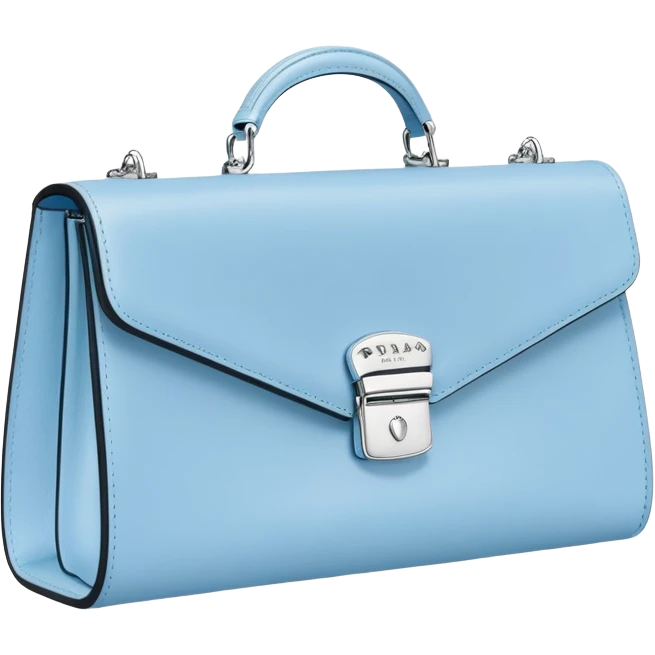Light blue Prada clutch emoji