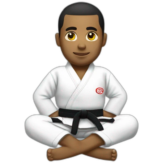 Jiu-Jitsu playing open guard  emoji
