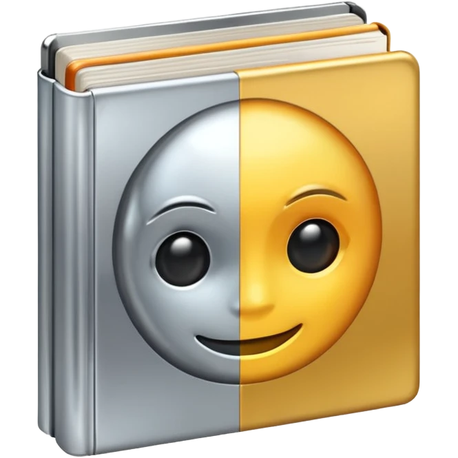 Book, chrome style emoji