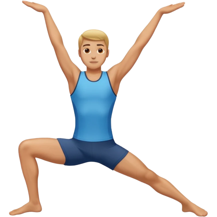 persona estirada con las piernas levantadas deporte emoji