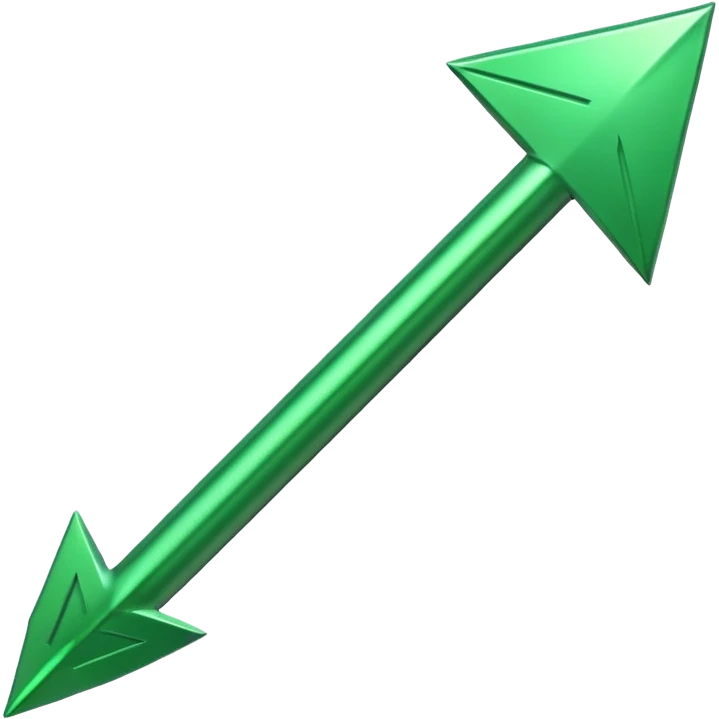 a green arrow pointing up emoji