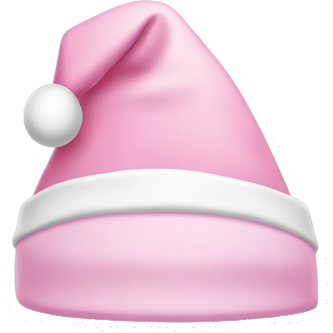 light pink santa hat emoji