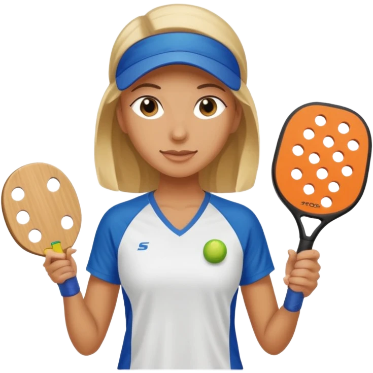 Pickleball player female emoji