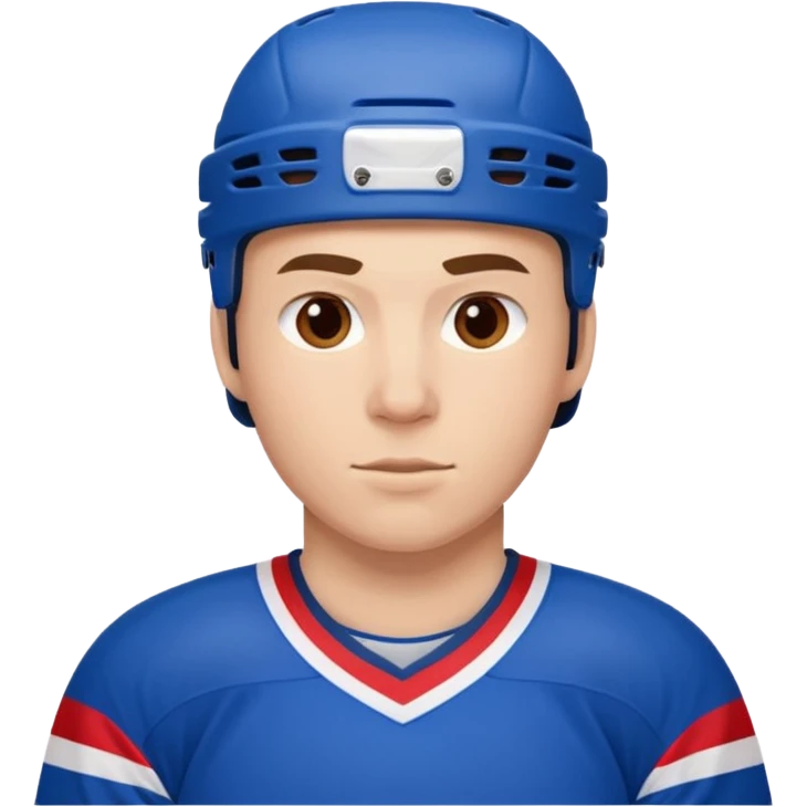 ice hockey player (#00A3E0) and red (#F9423A) emoji