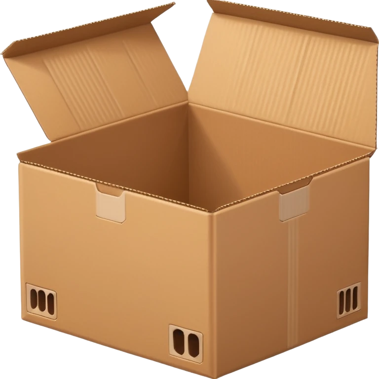 open cardboard box  emoji