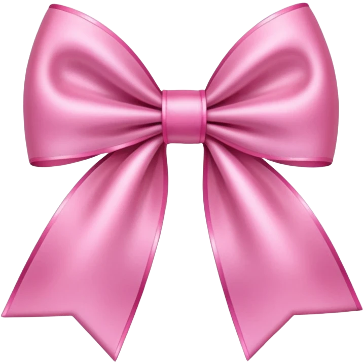 sparkly bow pink emoji