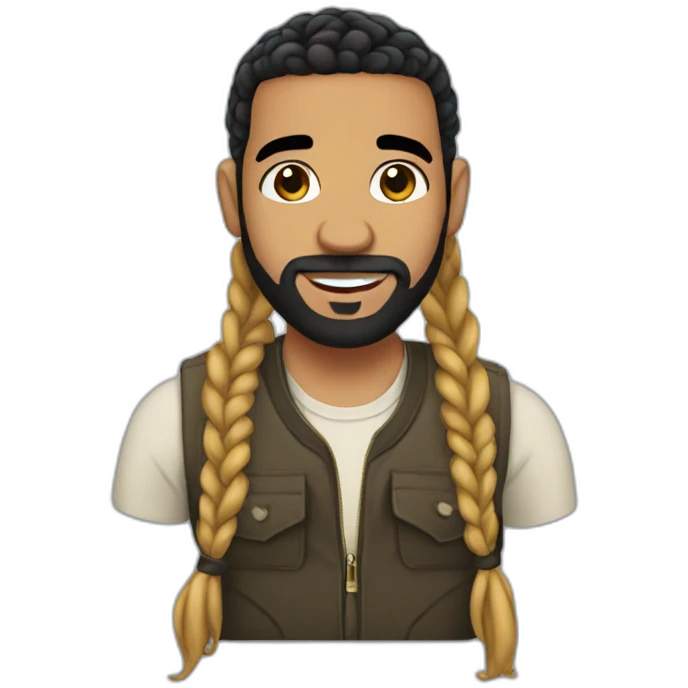 drake with braids emoji