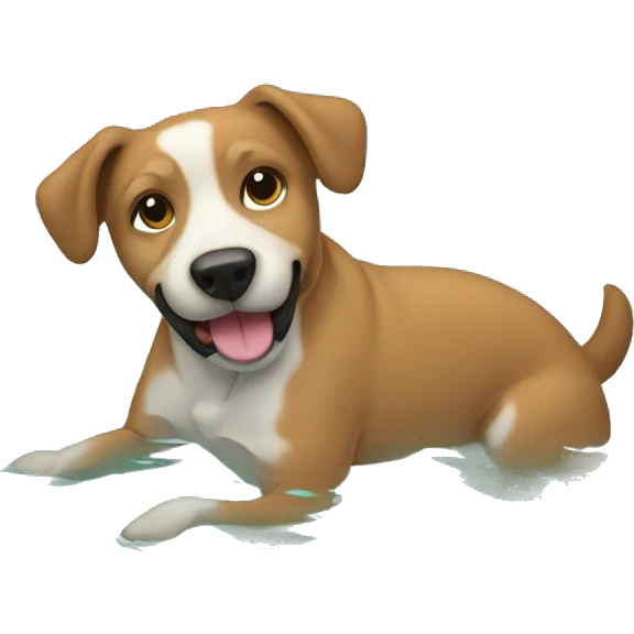 dog in a pool emoji