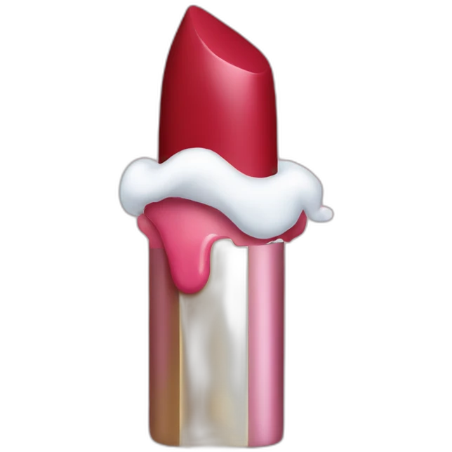 christmas lipstick emoji