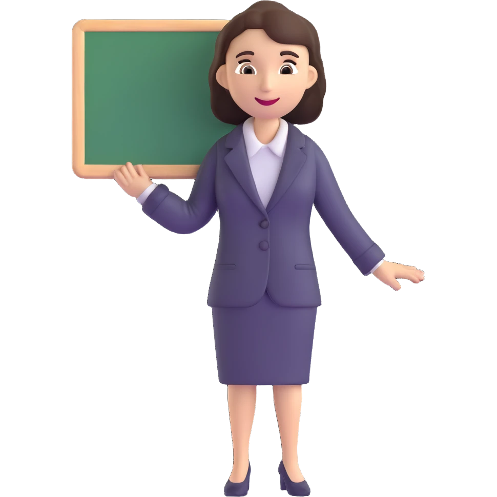 profesora with blackboard emoji