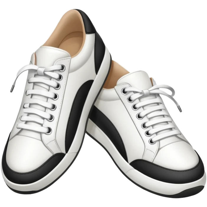 an ios genmoji for a pair of white sneakers  emoji