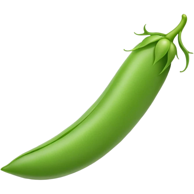 snap pea pod emoji