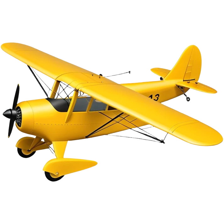 Piper J3cub airplane  emoji