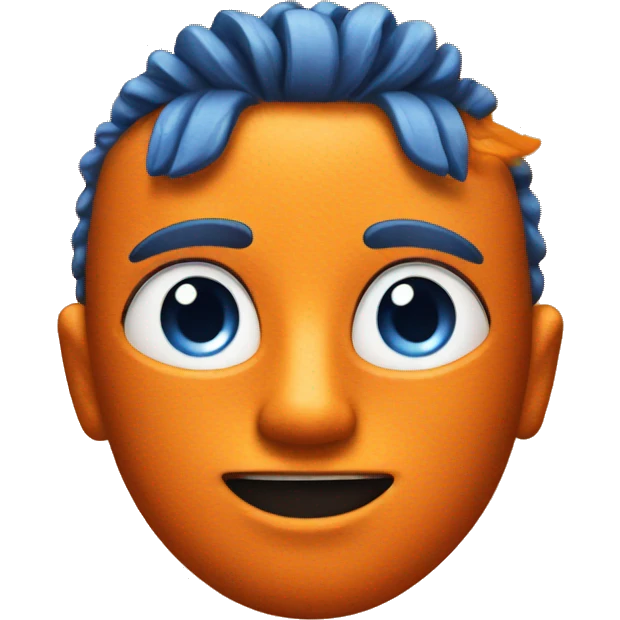 Sunshine orange and blue  emoji