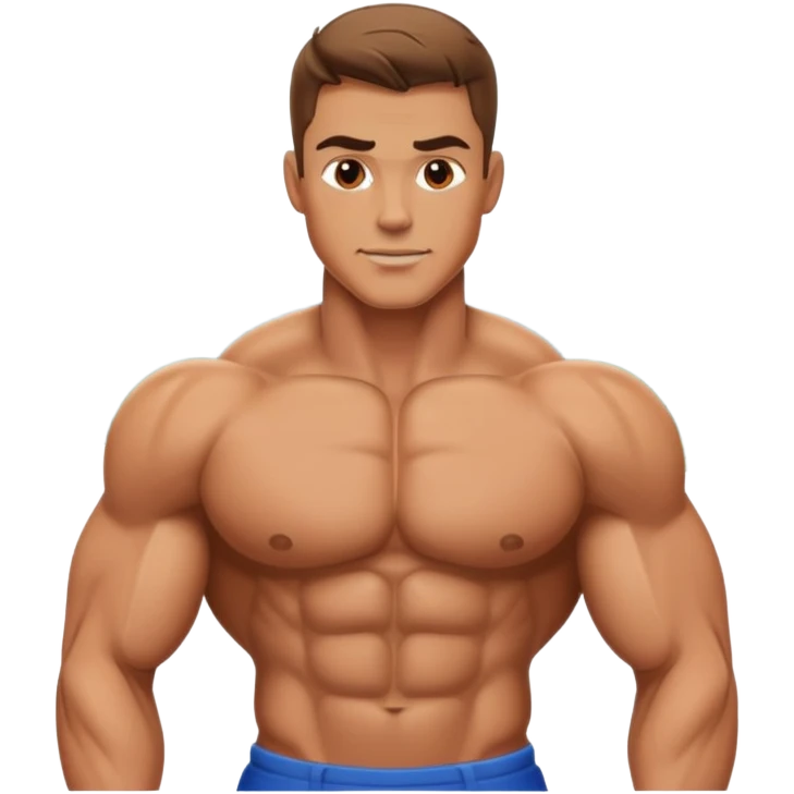 muscular male outdoors portrait sexy emoji