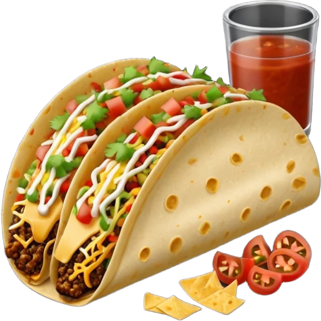 Taco on a black plate,nice  emoji